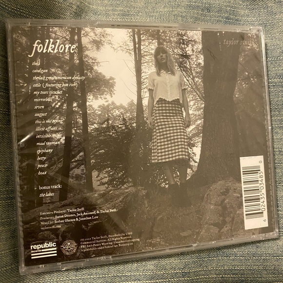 Taylor Swift Folklore Cd Special Edition - Picture 2 of 4